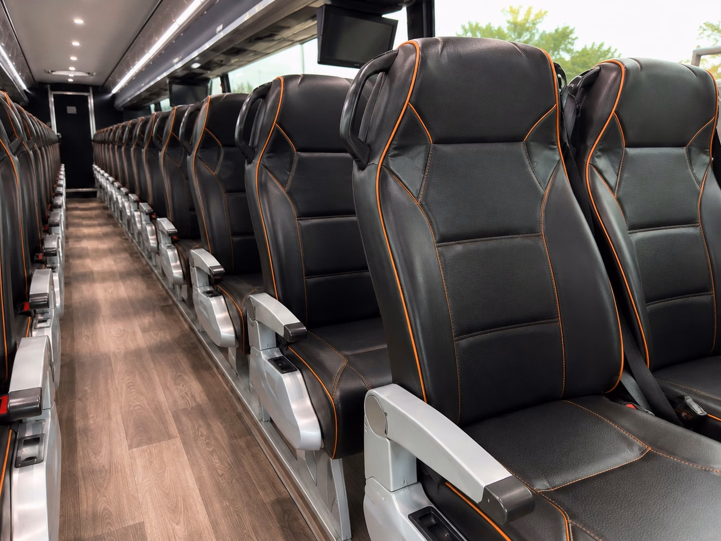 pittsburgh charter bus interior gallery