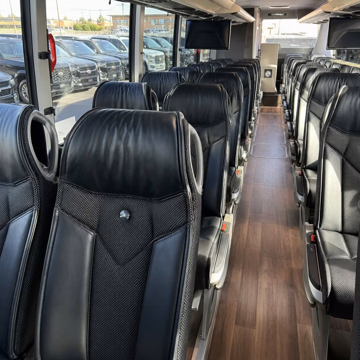 pittsburgh charter bus interior
