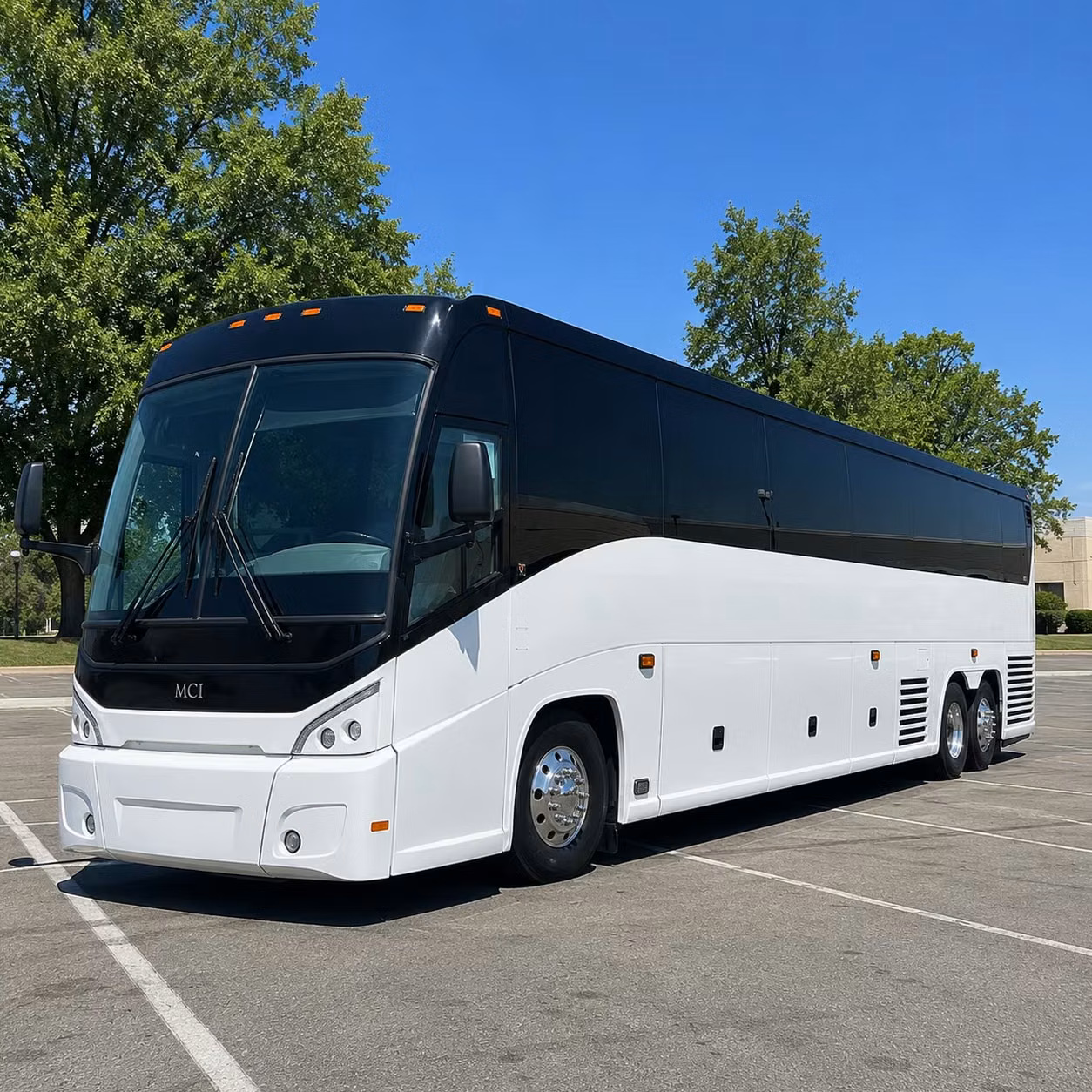 pittsburgh charter bus rental exterior